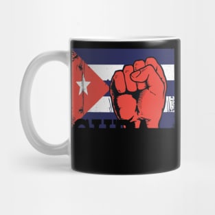 Cuba Flag Cuba Power Cuban Pride Vintage Mug